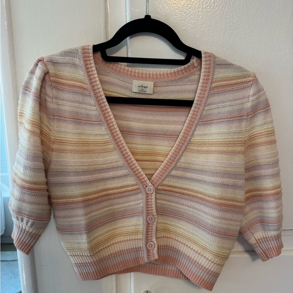 Wilfred Sweaters - Wilfred Multicolor Striped Cardigan